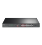 TP-Link TL-SL1218P switch No administrado Gigabit Ethernet (10/100/1000) Energía sobre Ethernet (PoE) 1U Negro