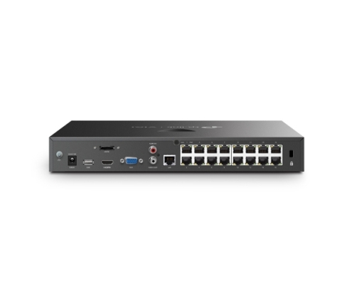 TP-Link VIGI VIGINVR2016H-16MP4TB Grabadore de vídeo en red (NVR) Negro