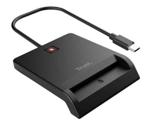Trust 26253 lector de tarjeta inteligente Interior USB 2.0 Negro