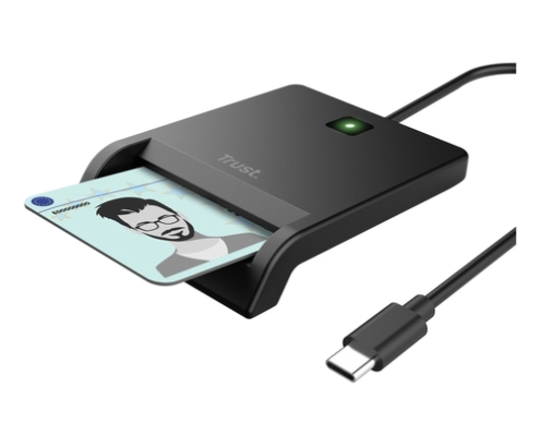 Trust 26253 lector de tarjeta inteligente Interior USB 2.0 Negro
