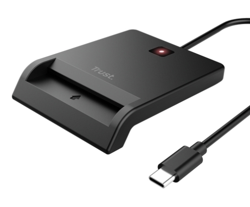 Trust 26253 lector de tarjeta inteligente Interior USB 2.0 Negro