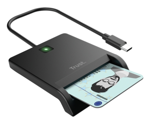 Trust 26253 lector de tarjeta inteligente Interior USB 2.0 Negro
