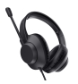 Trust Ayda Max Auriculares Alámbrico Diadema Oficina/Centro de llamadas Negro