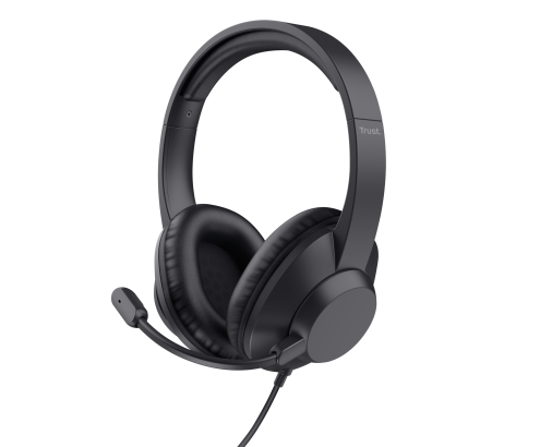 Trust Ayda Max Auriculares Alámbrico Diadema Oficina/Centro de llamadas Negro