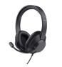 Trust Ayda Max USB Auriculares Alámbrico Diadema Oficina/Centro de llamadas USB Type-C / USB Type-A Negro