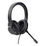 Trust Ayda Max USB Auriculares Alámbrico Diadema Oficina/Centro de llamadas USB Type-C / USB Type-A Negro