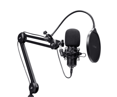 Trust GXT 270 Emita II+ Negro Micrófono para crear podcasts