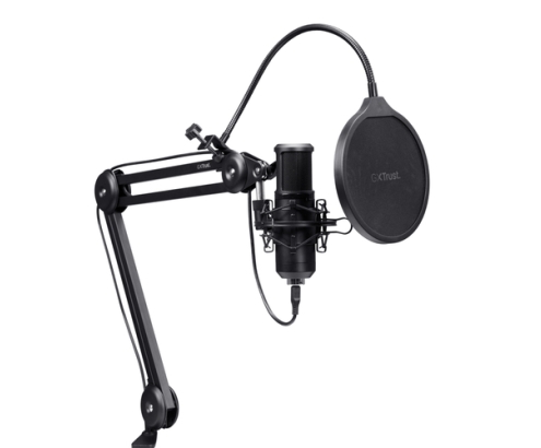 Trust GXT 270 Emita II+ Negro Micrófono para crear podcasts