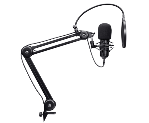 Trust GXT 270 Emita II+ Negro Micrófono para crear podcasts