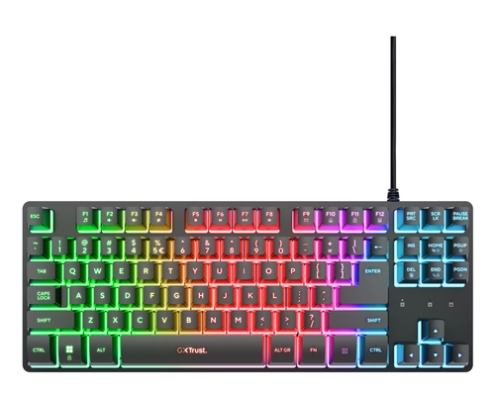 Trust GXT 833 Thado TKL teclado Juego USB QWERTY Español Negro