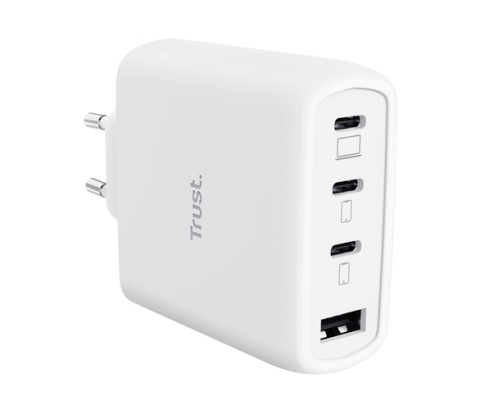 Trust Maxo 65W Universal Blanco Corriente alterna Carga rápida Interior
