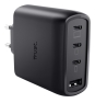 Trust Maxo 65W Universal Negro Corriente alterna Carga rápida Interior