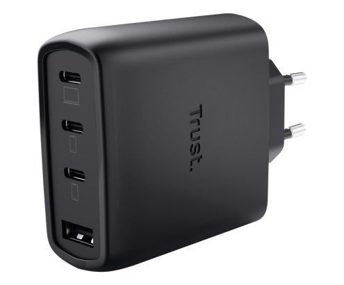 Trust Maxo 65W Universal Negro Corriente alterna Carga rápida Interior