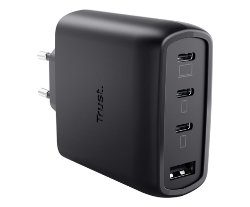 Trust Maxo 65W Universal Negro Corriente alterna Carga rápida Interior
