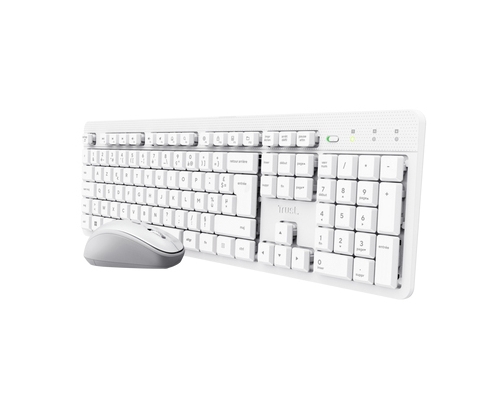 Trust Ody II Wireless teclado Ratón incluido Hogar / Oficina RF inalámbrico QWERTY Español Blanco