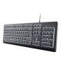 Trust Primo Beleuchtete teclado Hogar / Oficina USB QWERTY Español Negro