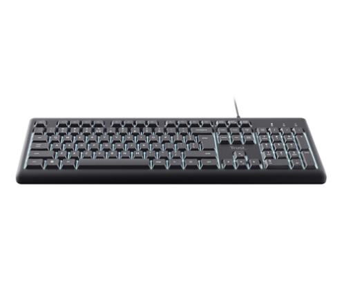 Trust Primo Beleuchtete teclado Hogar / Oficina USB QWERTY Español Negro