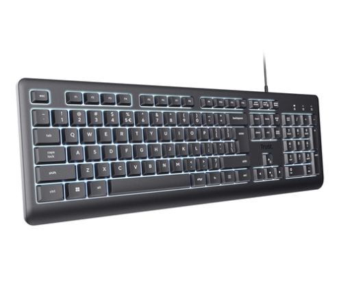 Trust Primo Beleuchtete teclado Hogar / Oficina USB QWERTY Español Negro