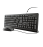 Trust TKM-250 teclado Ratón incluido Universal USB Español Negro