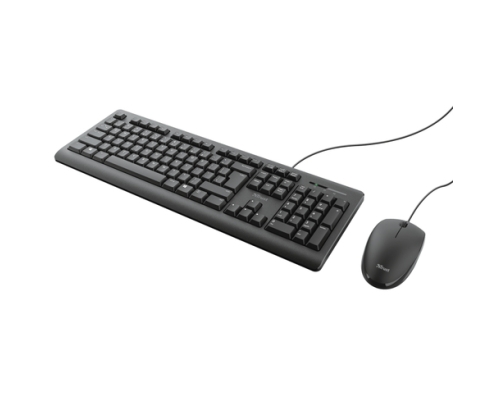 Trust TKM-250 teclado Ratón incluido Universal USB Español Negro