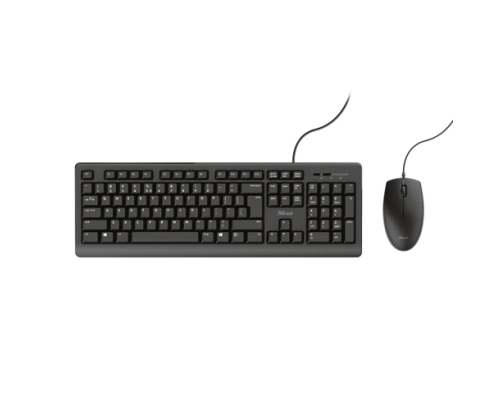 Trust TKM-250 teclado Ratón incluido Universal USB Español Negro