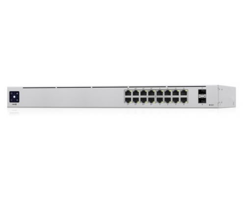 Ubiquiti Networks UniFi 16-Port PoE Gestionado L2/L3 Gigabit Ethernet (10/100/1000) EnergÍ­a sobre Ethernet (PoE) 1U Plata