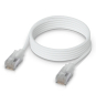 Ubiquiti UACC-Cable-Patch-EL-C6A-1M-W cable de red Translúcido, Blanco Cat6a