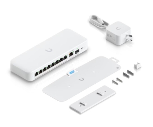 Ubiquiti UniFi Flex 2.5G Gestionado L2 2.5G Ethernet (100/1000/2500) Energía sobre Ethernet (PoE) Montaje en pared/escritorio Blanco