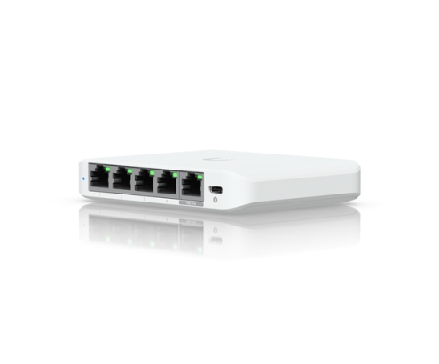 Ubiquiti UniFi Flex Mini 2.5G Gestionado 2.5G Ethernet (100/1000/2500) Energía sobre Ethernet (PoE) Escritorio Blanco