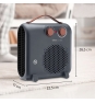 Ufesa 83105722 calefactor eléctrico Interior Gris Ventilador eléctrico