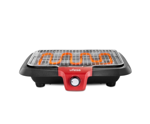Ufesa BB7640 parrilla de interior 2300 W Negro, Rojo