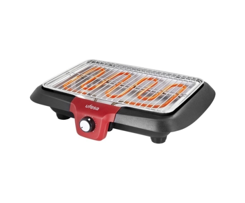 Ufesa BB7640 parrilla de interior 2300 W Negro, Rojo