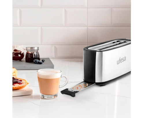 Ufesa Duo Plus 7 2 rebanada(s) 1400 W Plata