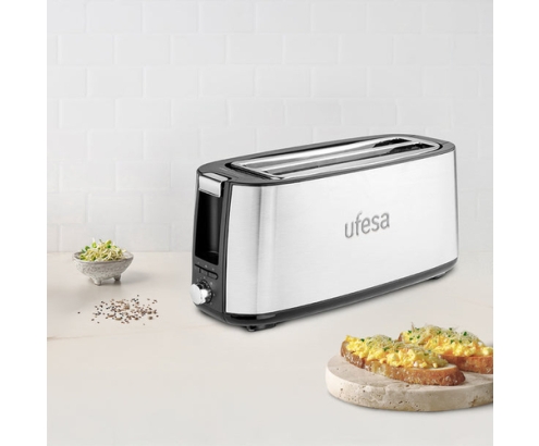 Ufesa Duo Plus 7 2 rebanada(s) 1400 W Plata