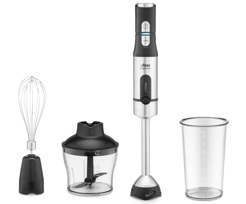 Ufesa Eclipse Max 0,8 L Batidora de vaso portátil 1500 W Negro, Acero inoxidable