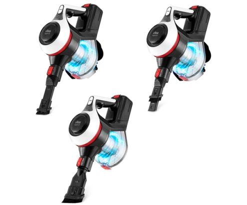 Ufesa Inspire U3 Digital Aspiradora escoba 2 en 1 Corriente alterna Secar Sin bolsa 0,8 L 130 W Negro, Rojo, Blanco 2 Ah