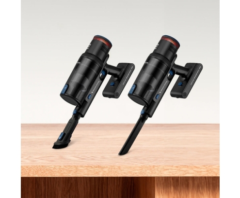 Ufesa Inspire U7 Digital PRO Aspiradora escoba 2 en 1 Corriente alterna Secar Sin bolsa 0,6 L 500 W Negro, Azul 2 Ah