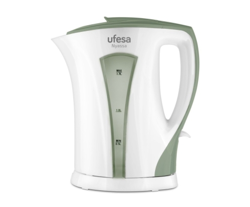 Ufesa Nyassa 1.7L tetera eléctrica 1,7 L 2200 W Verde, Blanco