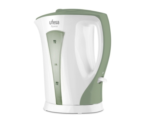 Ufesa Nyassa 1.7L tetera eléctrica 1,7 L 2200 W Verde, Blanco