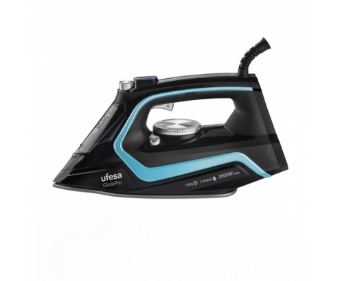 Ufesa PV2600 Plancha vapor-seco Suela de cerámica 2600 W Negro