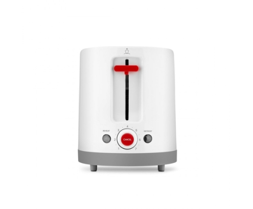 Ufesa TT7375 tostadora 7 2 rebanada(s) 1400 W Gris, Rojo, Blanco