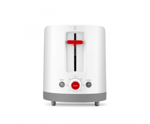 Ufesa TT7385 tostadora 7 2 rebanada(s) 800 W Gris, Rojo, Blanco