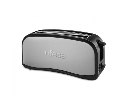 Ufesa TT7965 optima 2 rebanada(s) 1000 W Negro, Acero inoxidable