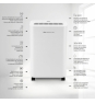 Ufesa Wellness Dry 1000 2 L 47 dB 250 W Blanco