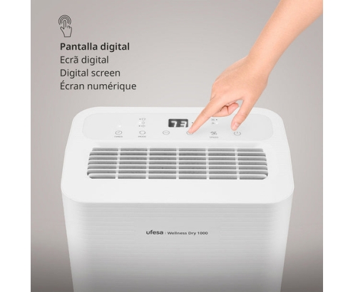 Ufesa Wellness Dry 1000 2 L 47 dB 250 W Blanco