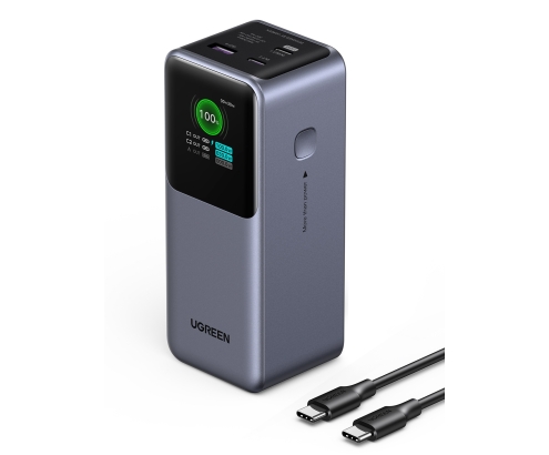 Ugreen 20000mAh 130W Fast Charging Powerbank Litio Gris