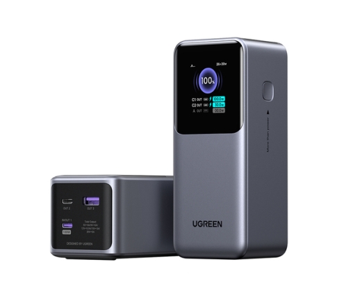 Ugreen 20000mAh 130W Fast Charging Powerbank Litio Gris