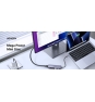 Ugreen 20956A hub de interfaz USB Tipo C 5000 Mbit/s Plata