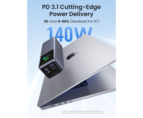 Ugreen 25000mAh 200W Fast Charging Powerbank Gris