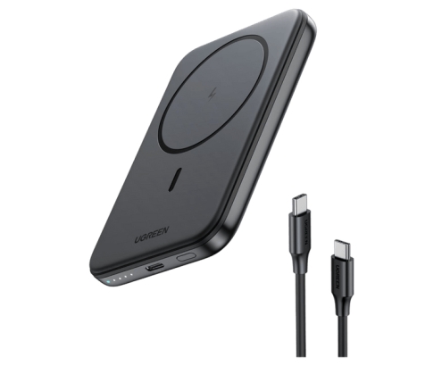 Ugreen 25207 batería externa 5000 mAh Cargador inalámbrico Negro